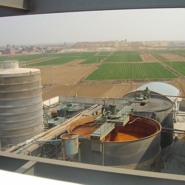 One of BacTech Environmental's bioleaching plants — biomining