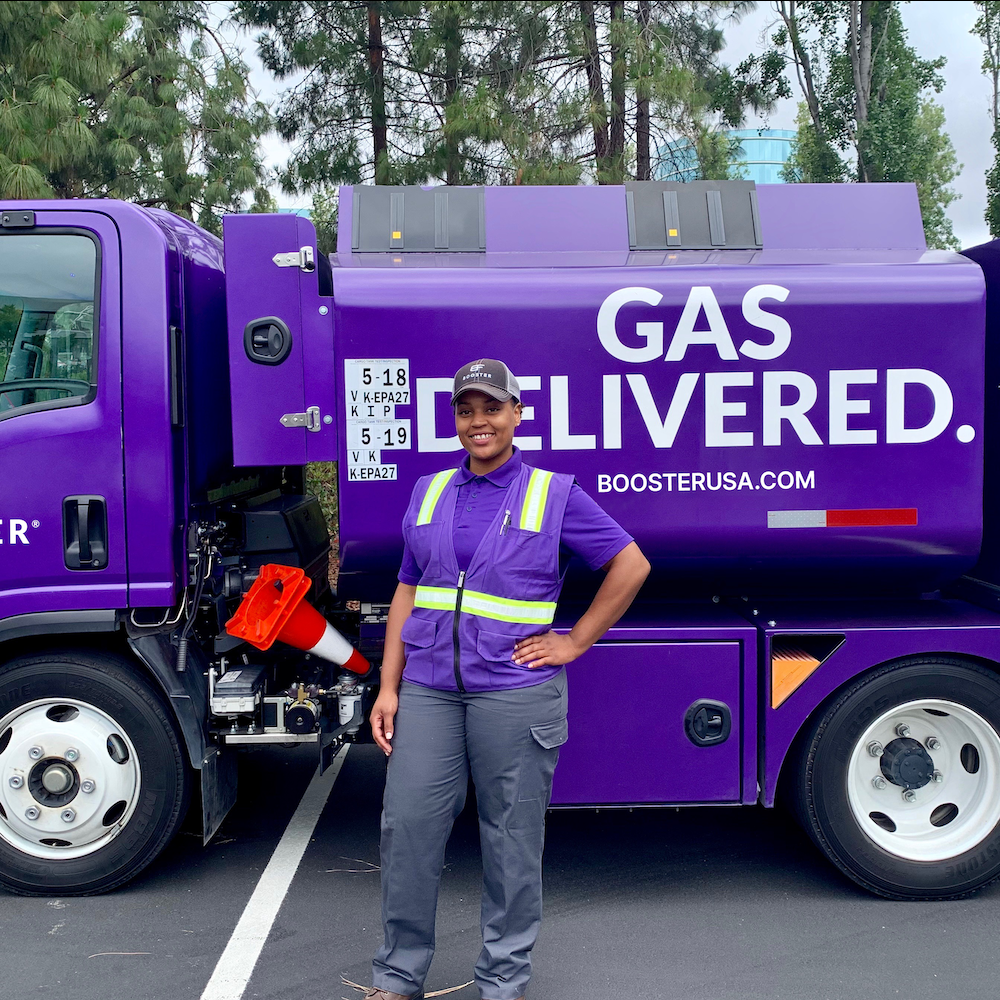 Booser truck driver