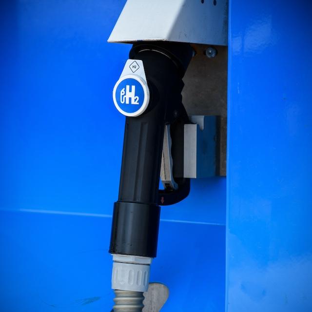 A hydrogen fuel station  — e-fuels
