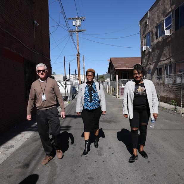 Leaders with the LEAD program — which develops community alternatives to police and alternatives to policing — walk the streets of Seattle