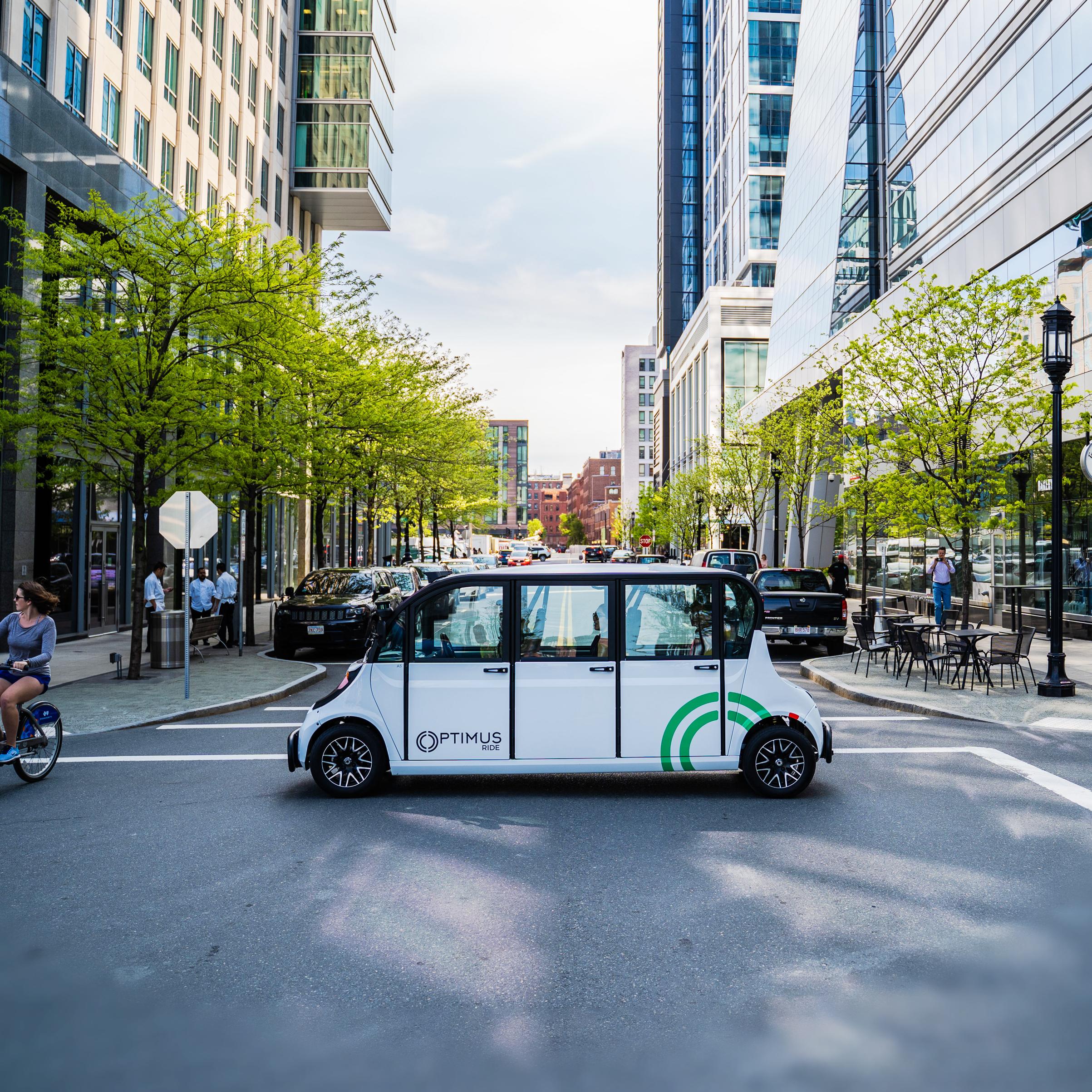Optimus Ride's sustainable autonomous electric shuttle