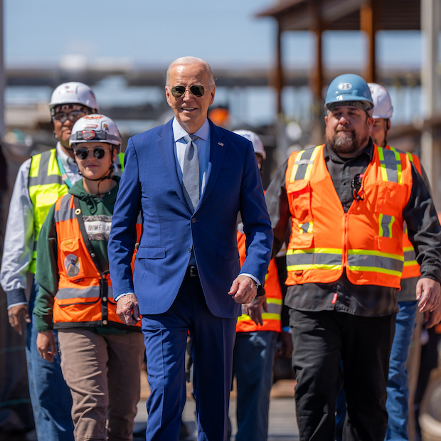 President Joe Biden visits Arizona to announce green bank funding under CHIPs and Science Act