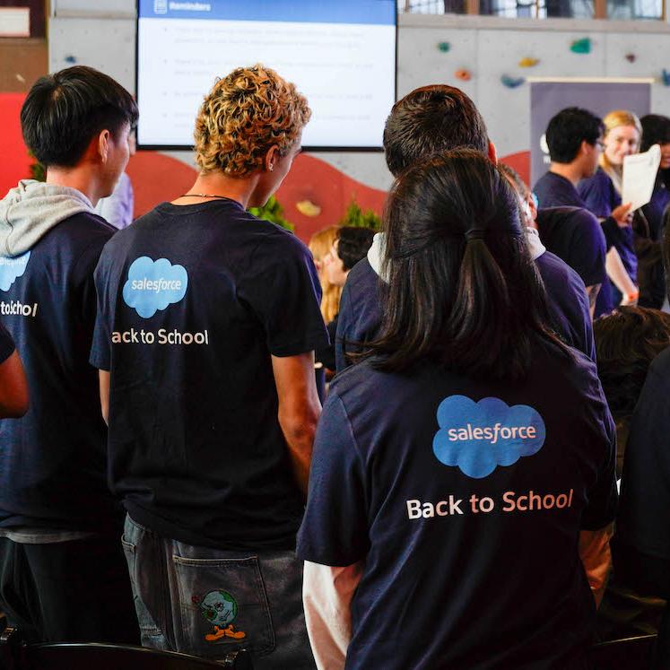 High school students participate in hands-on artificial intelligence workshop.