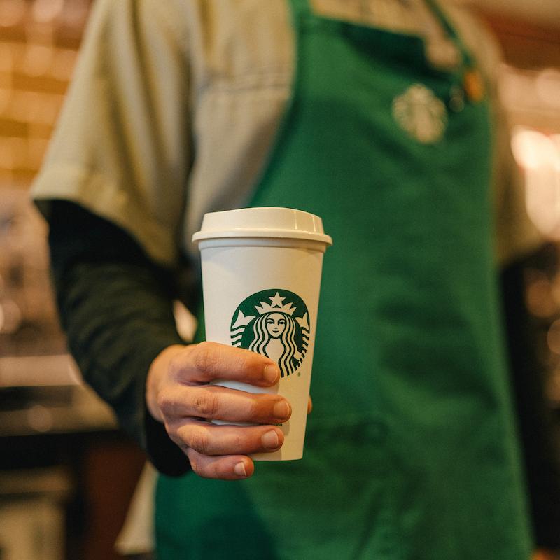 Starbucks reusable cups