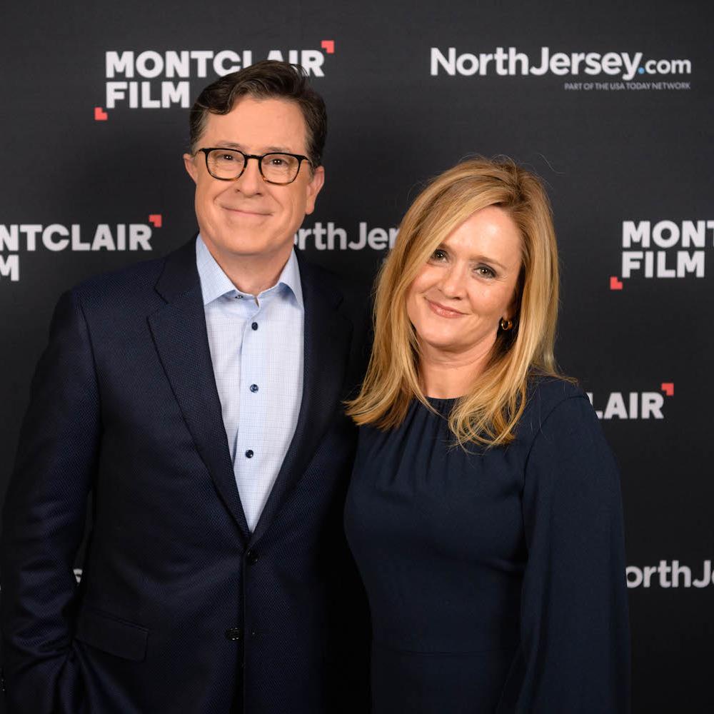 late-night hosts Stephen Colbert and Samantha Bee