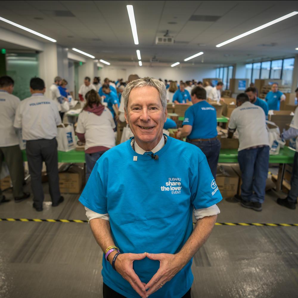 Subaru Share the Love Event - CEO Tom Dole - giving back to the community