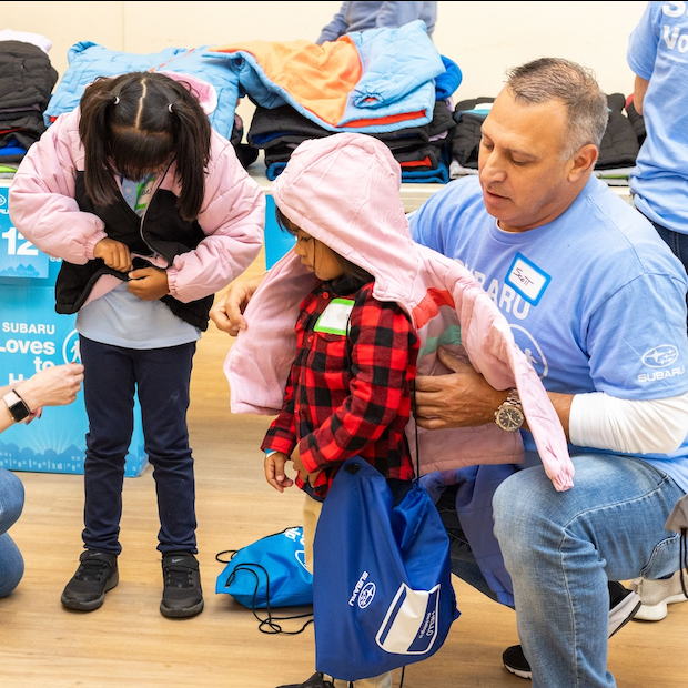 Subaru coat drive with Operation Warm