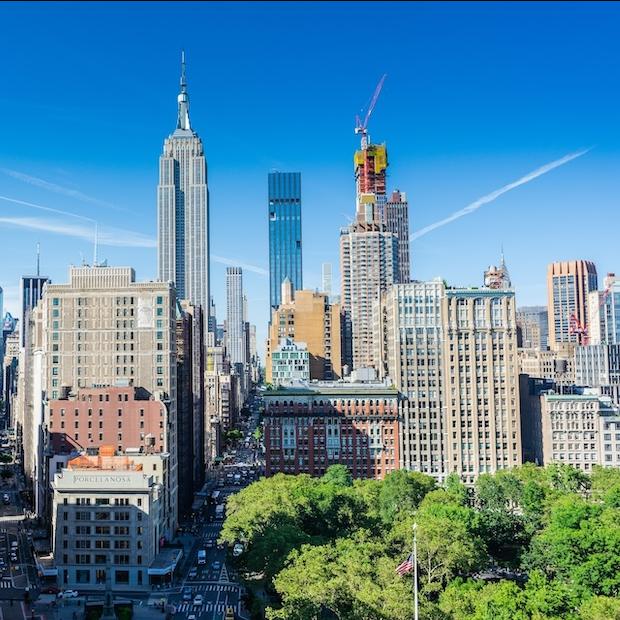 new york city skyline - empire state building - office space