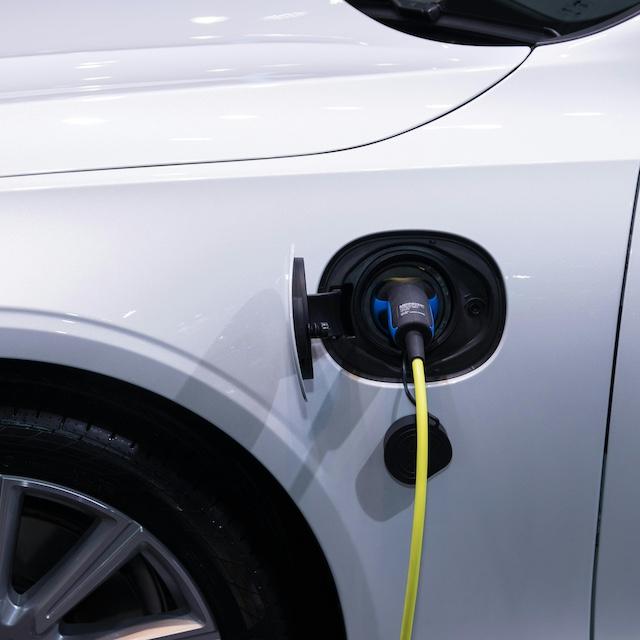 An EV charging.