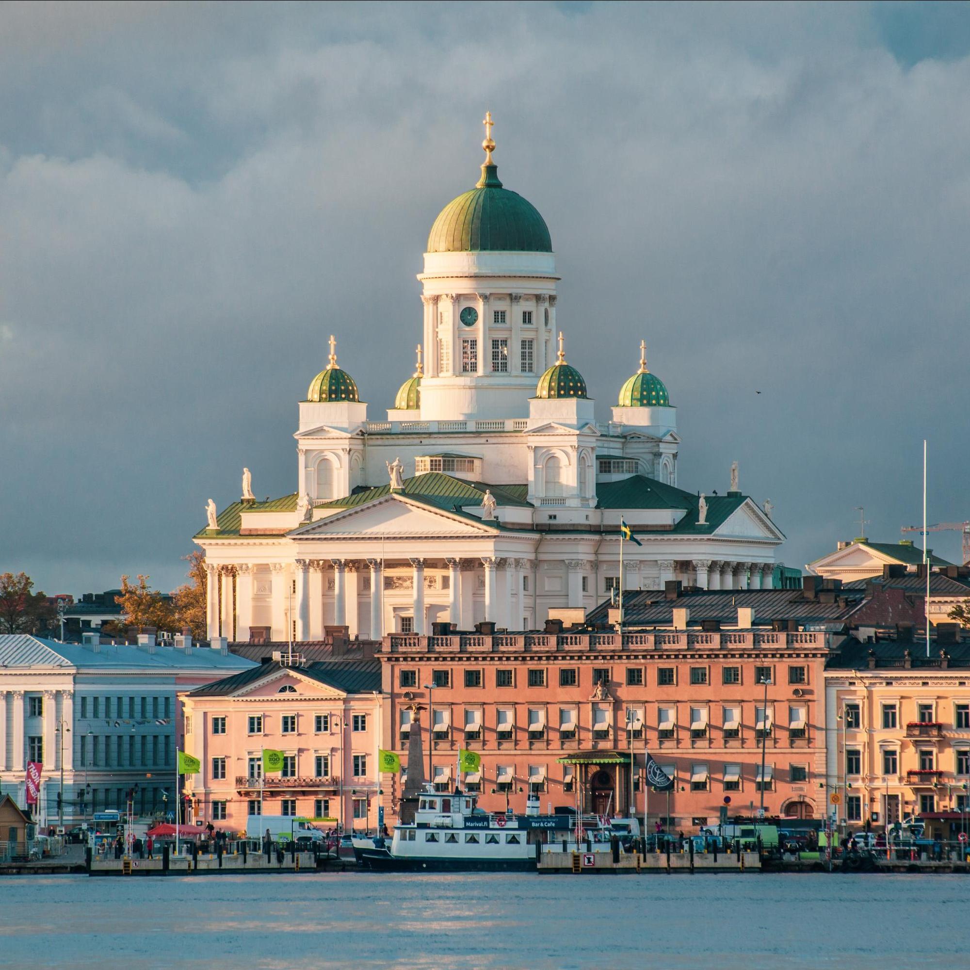 The Helsinki Cathedral in Helsinki, Finland.